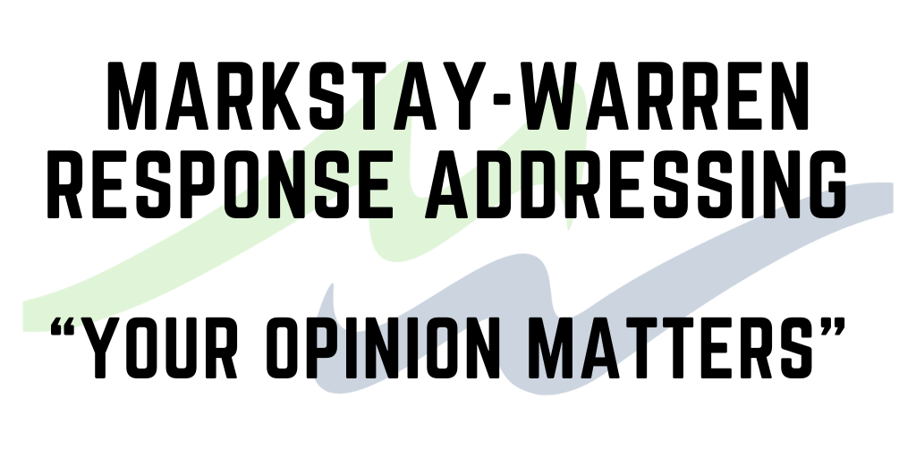 MW Response to Your Opinion Matters